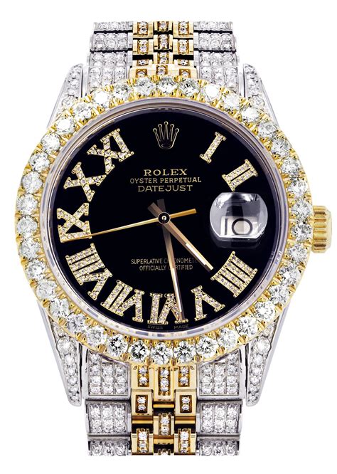 mens blacled out rolex|rolex iced out watch.